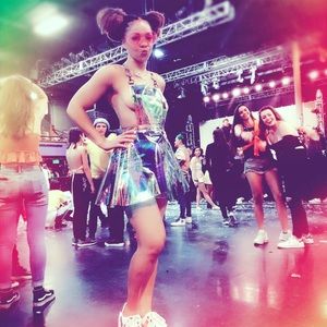 Dolls Kill Hologram Dress